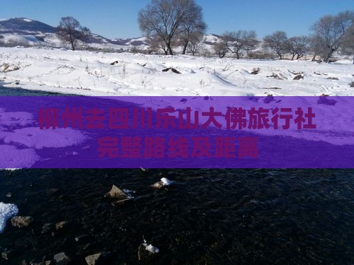 柳州去四川乐山大佛旅行社完整路线及距离