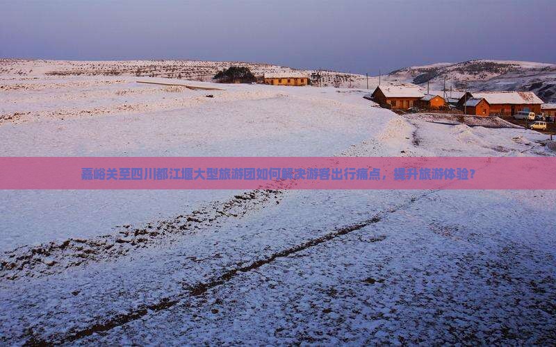 嘉峪关至四川都江堰大型旅游团如何解决游客出行痛点，提升旅游体验？