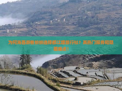 为何海西游客纷纷选择都江堰旅行社？其热门服务和隐藏痛点！