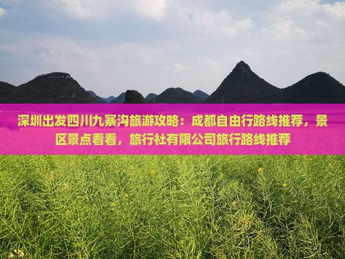 深圳到四川九寨沟攻略