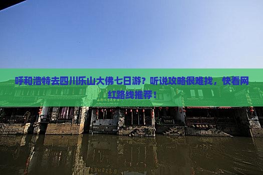 呼和浩特去四川乐山大佛七日游？听说攻略很难找，快看网红路线推荐！