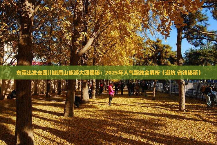 东莞到四川峨眉山大型旅游团