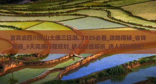 宜宾去四川乐山大佛三日游