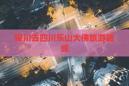 铜川去四川乐山大佛旅游