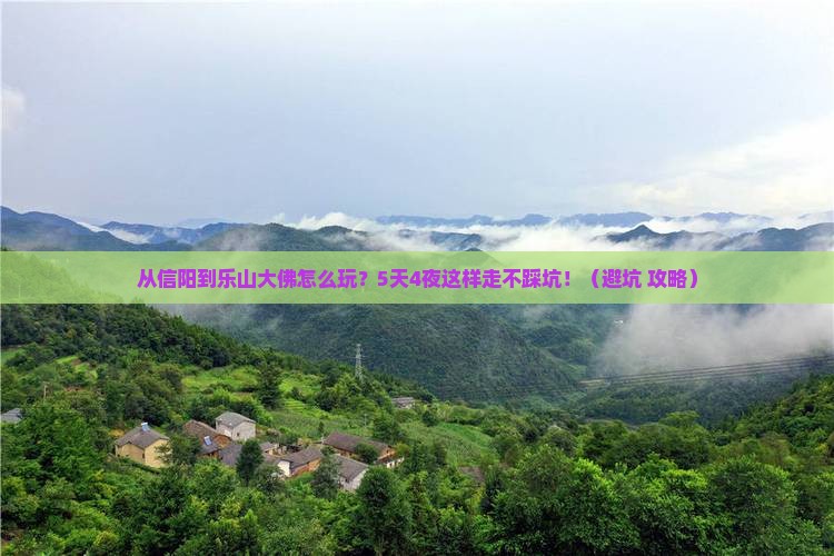 信阳去四川乐山大佛哪里玩