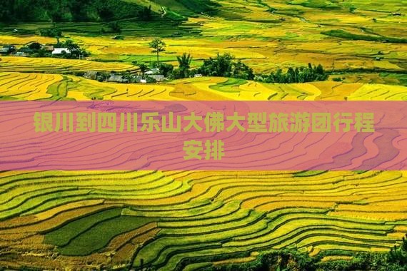银川到四川乐山大佛大型旅游团