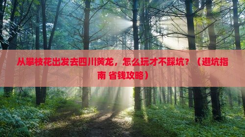 攀枝花去四川黄龙景点