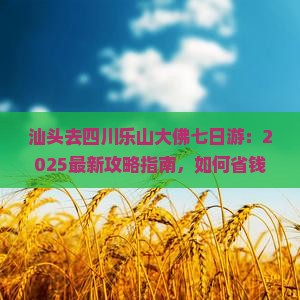汕头去四川乐山大佛七日游
