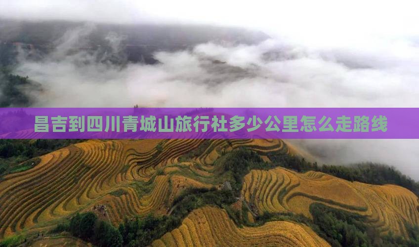 昌吉到四川青城山旅行社