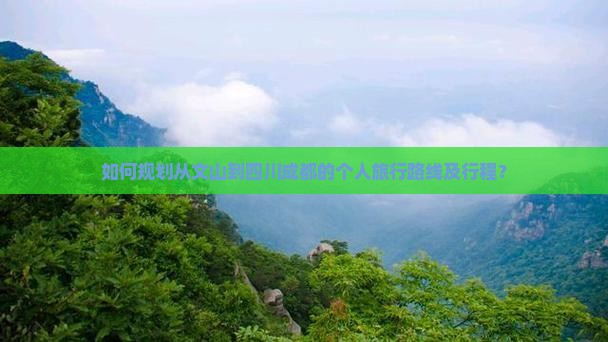 如何规划从文山到四川成都的个人旅行路线及行程？