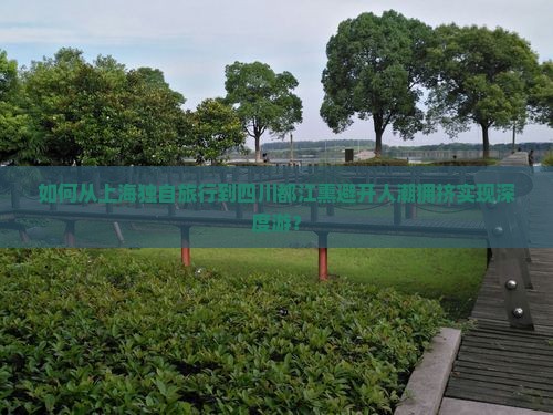 如何从上海独自旅行到四川都江熏避开人潮拥挤实现深度游？