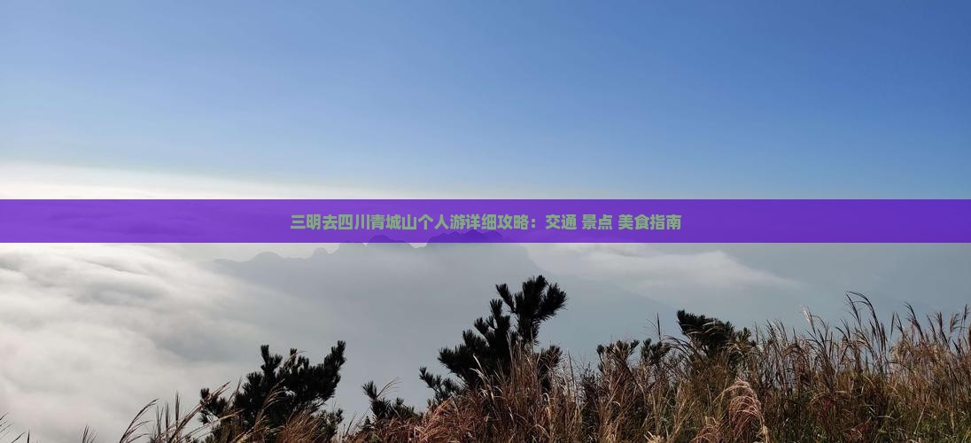 三明去四川青城山个人游详细攻略：交通+景点+美食指南