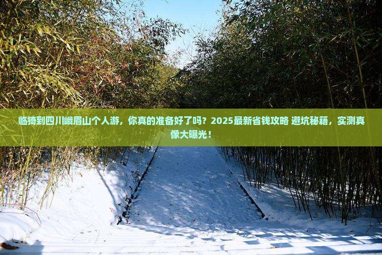 临猗到四川峨眉山个人游