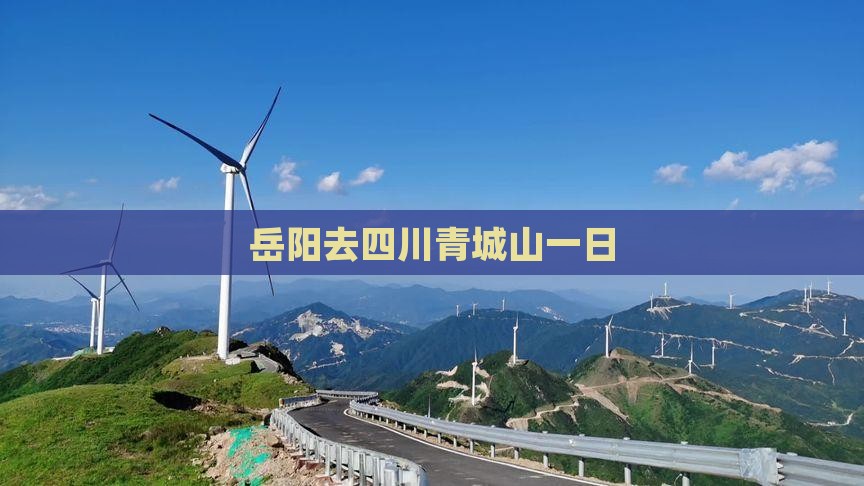 岳阳去四川青城山一日