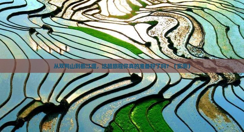双鸭山去四川都江堰旅游