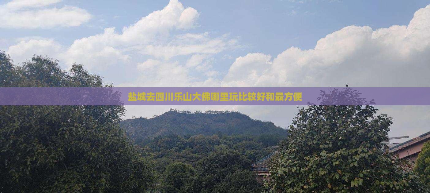 盐城去四川乐山大佛哪里玩