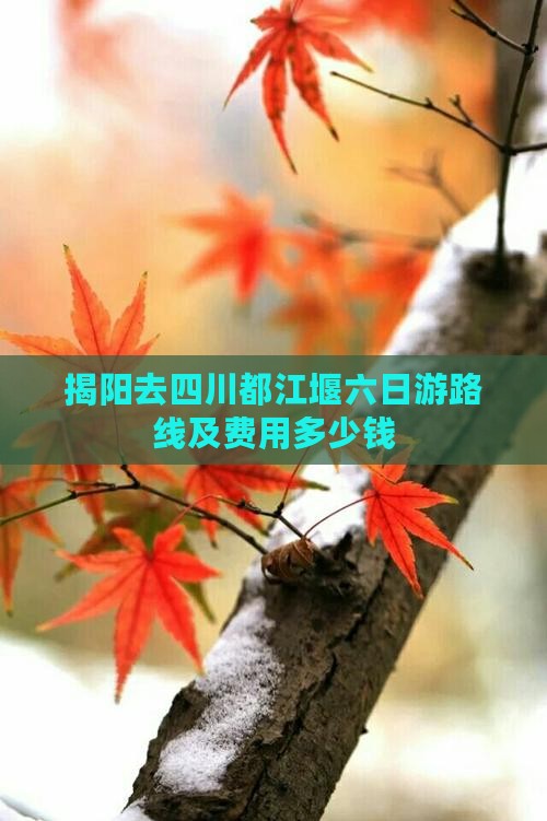 揭阳去四川都江堰六日游