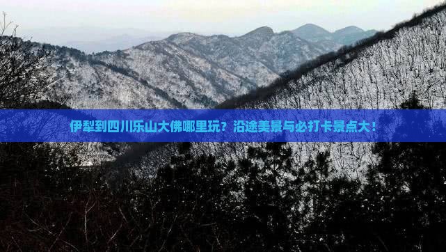 伊犁到四川乐山大佛哪里玩
