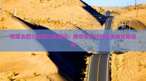 桐城去四川峨眉山哪里玩：精华景点与特色美食攻略指南