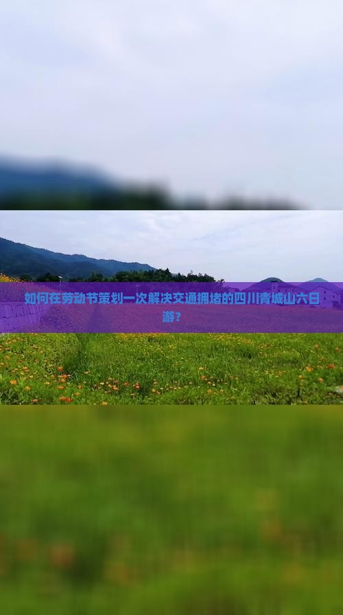 如何在劳动节策划一次解决交通拥堵的四川青城山六日游？