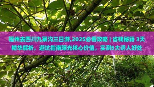 福州去四川九寨沟三日游