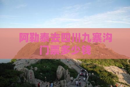 阿勒泰去四川九寨沟门票