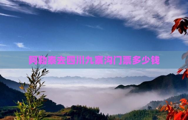 阿勒泰去四川九寨沟门票