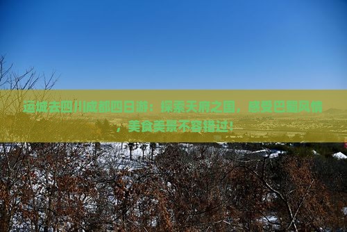 运城去四川成都四日游