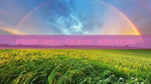 阿里到四川峨眉山一日