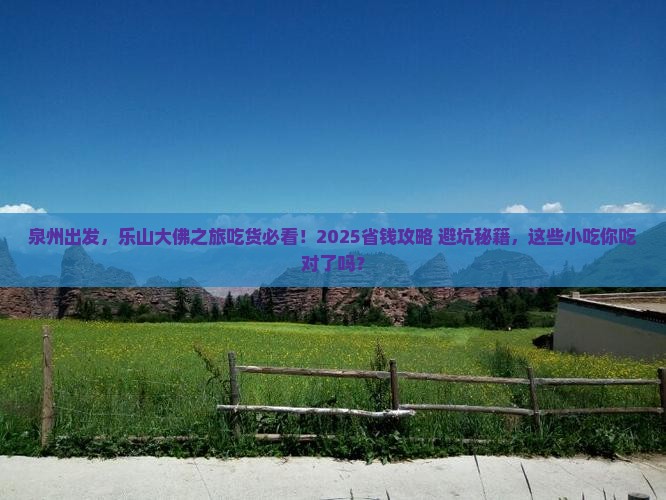 泉州去四川乐山大佛旅游小吃