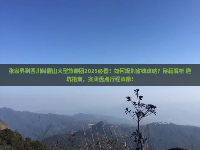 张家界到四川峨眉山大型旅游团