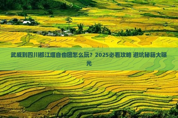 武威到四川都江堰自由团