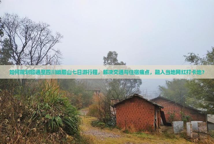 如何规划昭通至四川峨眉山七日游行程，解决交通与住宿痛点，融入当地网红打卡地？