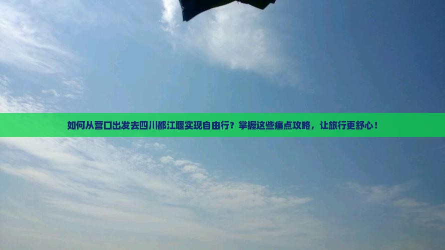 如何从营口出发去四川都江堰实现自由行？掌握这些痛点攻略，让旅行更舒心！