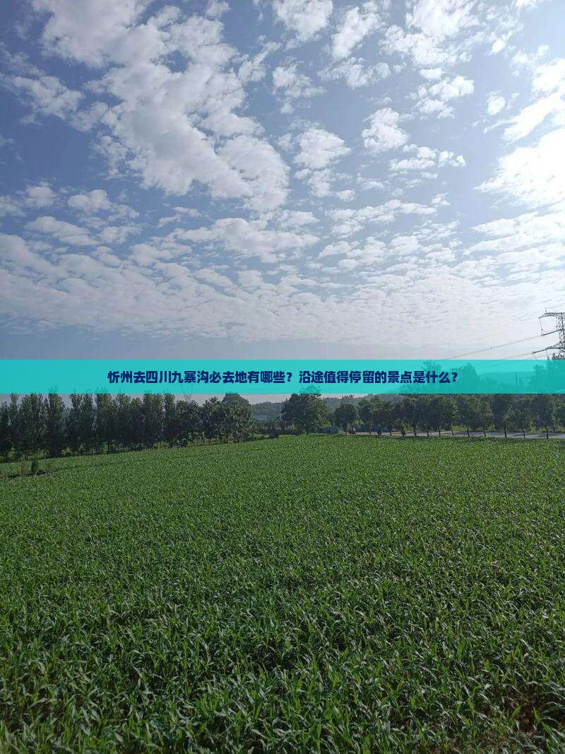 忻州去四川九寨沟必去地有哪些？沿途值得停留的景点是什么？