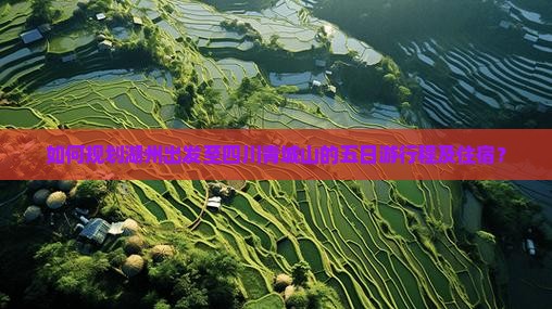 如何规划湖州出发至四川青城山的五日游行程及住宿？
