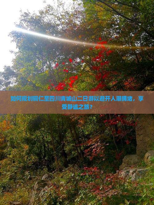 如何规划铜仁至四川青城山二日游以避开人潮拥堵，享受静谧之旅？