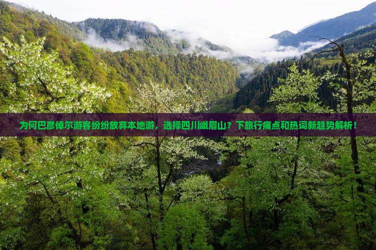 为何巴彦倬尔游客纷纷放弃本地游，选择四川峨眉山？下旅行痛点和热词新趋势解析！