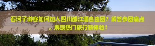 石河子游客如何加入四川都江堰自由团？解答参团痛点，解锁热门旅行新体验！