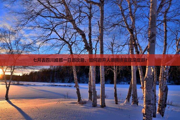 七月去四川成都一日游攻略，如何避开人潮拥挤实现深度游？