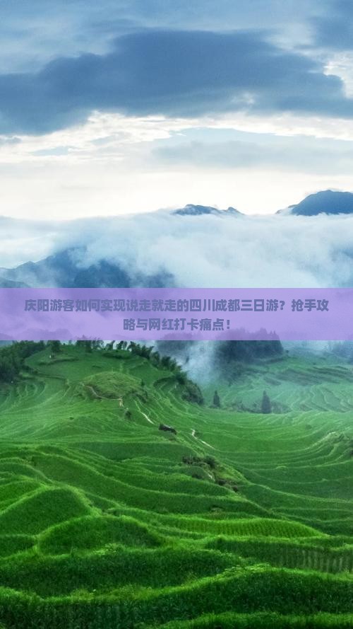 庆阳游客如何实现说走就走的四川成都三日游？抢手攻略与网红打卡痛点！