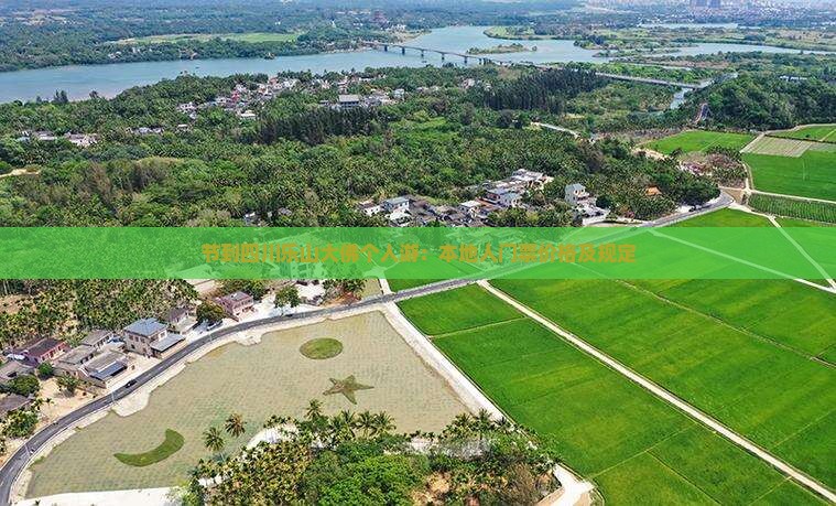 节到四川乐山大佛个人游：本地人门票价格及规定