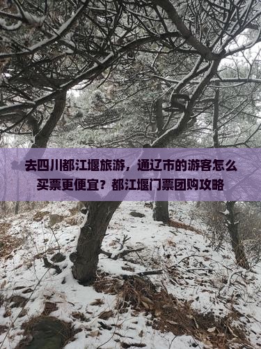 去四川都江堰旅游，通辽市的游客怎么买票更便宜？都江堰门票团购攻略