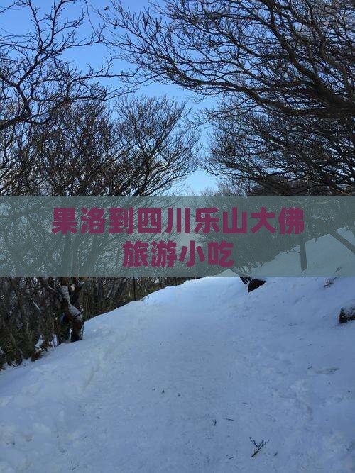 果洛到四川乐山大佛旅游小吃
