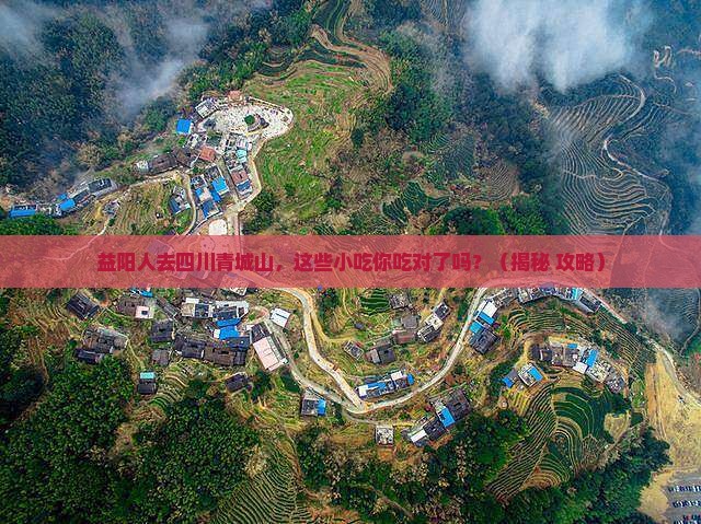 益阳去四川青城山旅游小吃
