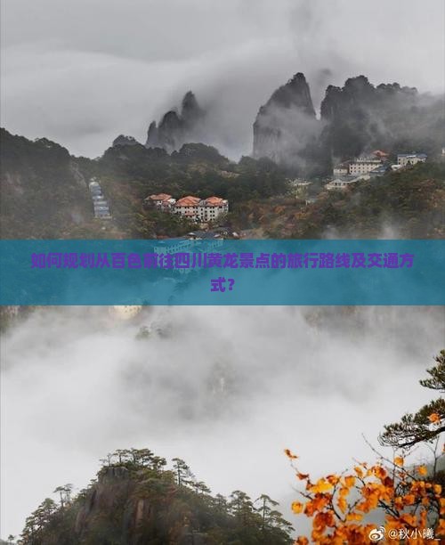 如何规划从百色前往四川黄龙景点的旅行路线及交通方式？