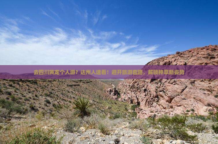去四川黄龙个人游？达州人速看！避开旅游套路，解锁种草新姿势