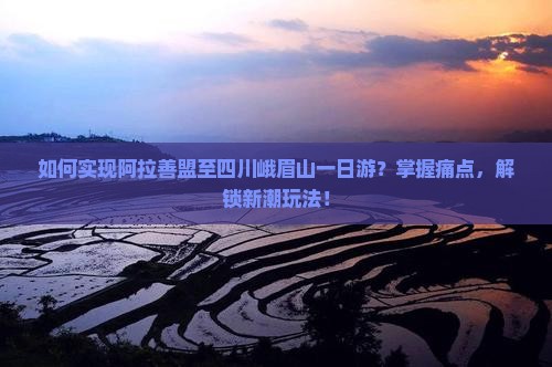 如何实现阿拉善盟至四川峨眉山一日游？掌握痛点，解锁新潮玩法！