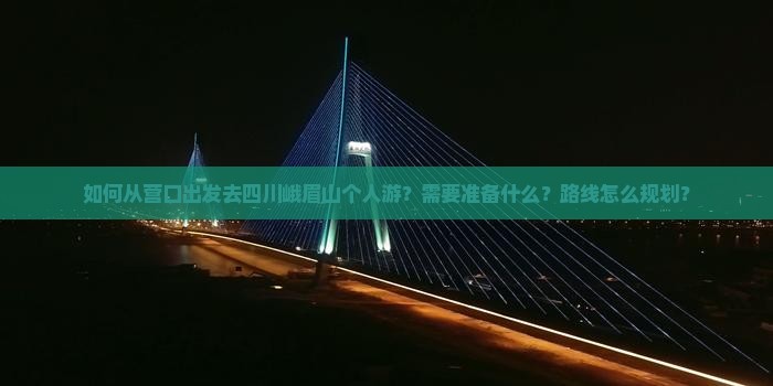 如何从营口出发去四川峨眉山个人游？需要准备什么？路线怎么规划？