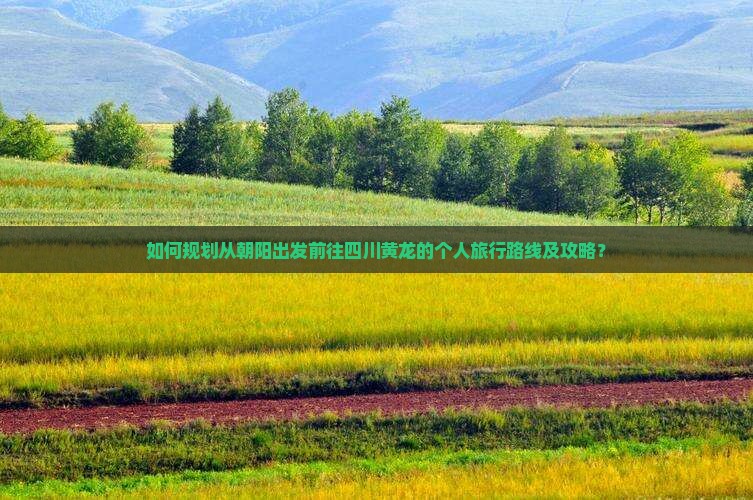 如何规划从朝阳出发前往四川黄龙的个人旅行路线及攻略？